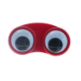 Icase lenshouder rood met "bewegelijke oogjes"
