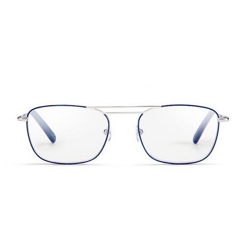 Leesbril zilver/blauw metaal +1.50 dpt. met blauwlicht filter